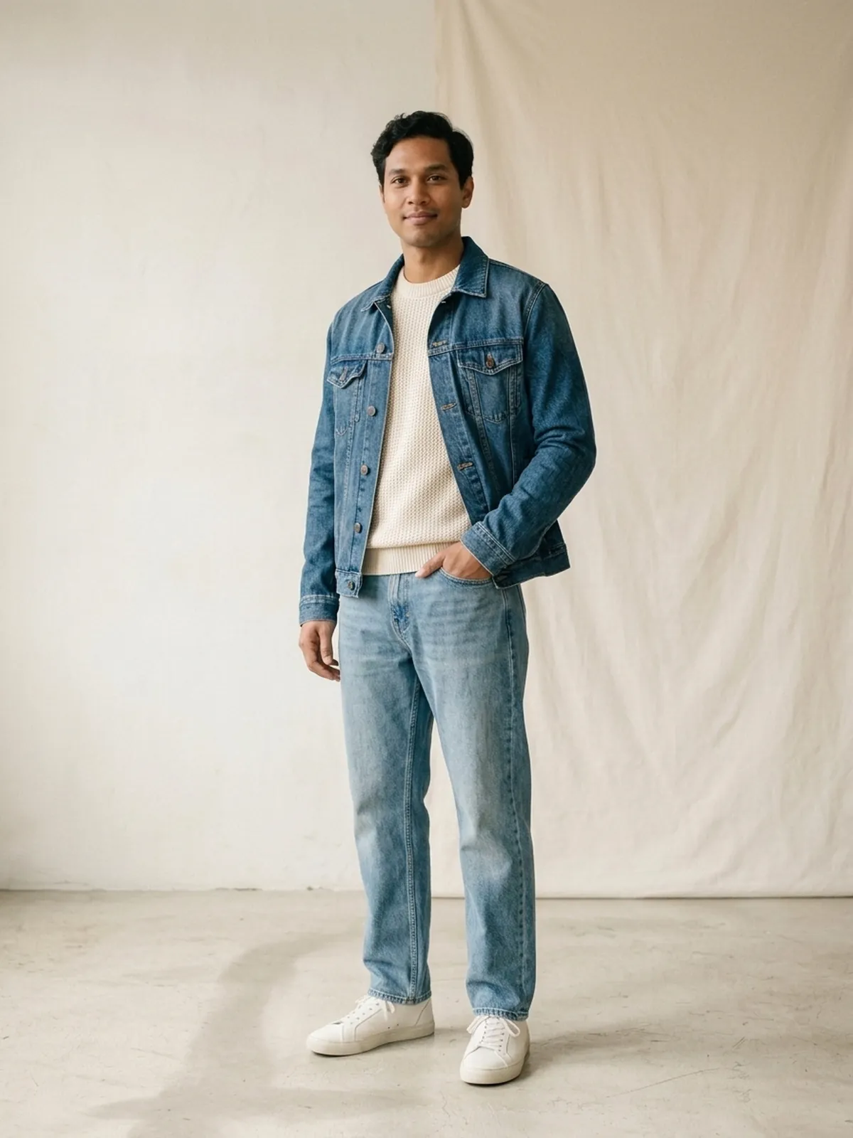 An avatar in a relaxed weekend look.